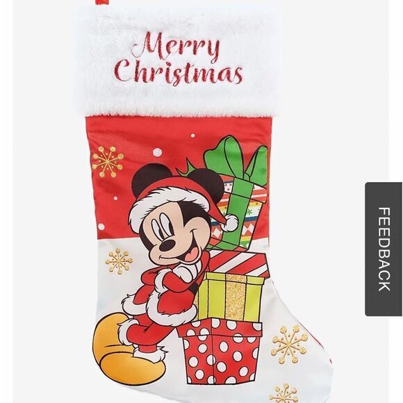 Disney Mickey Mouse Christmas Stocking NWT - Picture 2 of 5